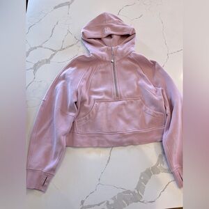 lululemon Scuba Oversized Half-Zip Hoodie Pink Peony XS/S